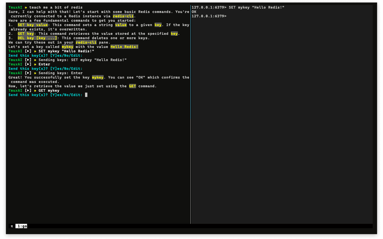 TmuxAI Teaching Redis
